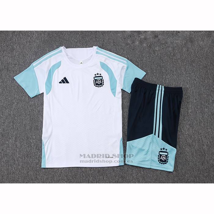 Chandal del Argentina Manga Corta 2025-2026 Blanco - Pantalon Corto